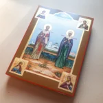 Икона Николай Чудотворец и Наталья Никомидийская