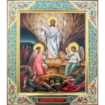 Рукописная икона Воскресение Христово
