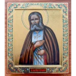 Серафим Саровский рукописная икона