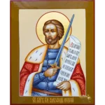 Александр Невский писанная икона