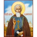 Писанная икона Сергия Радонежского