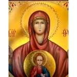 Писанная икона Знамение Богородицы