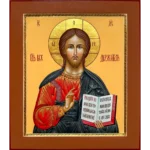Готовая рукописная икона Господь Вседержитель